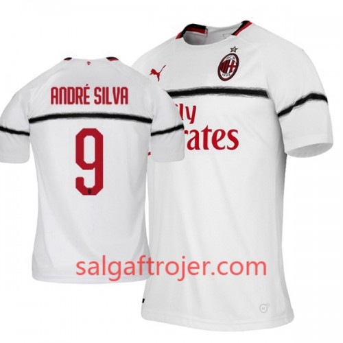 AC Milan Fodboldtrøjer Andre Silva 9 Udebanesæt 2018/19 Kort ærmer AC Milan Fodboldtrøjer Andre Silva 9 Udebanesæt 2018/19 Kort ærmer